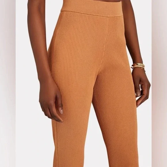 NEW A.L.C Logan Rib-Knit Flared Pants - Picture 8 of 8